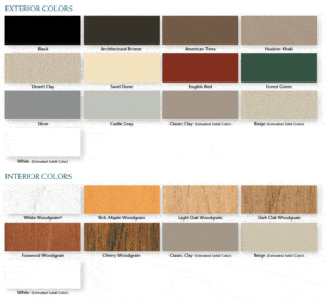 Here are the Alside Mezzo window colors for 2021