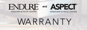 Provia window warranty for Endure and Aspect windows.