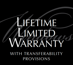 Lifetime warranty on replacement windows installed in Orlando, Florida.